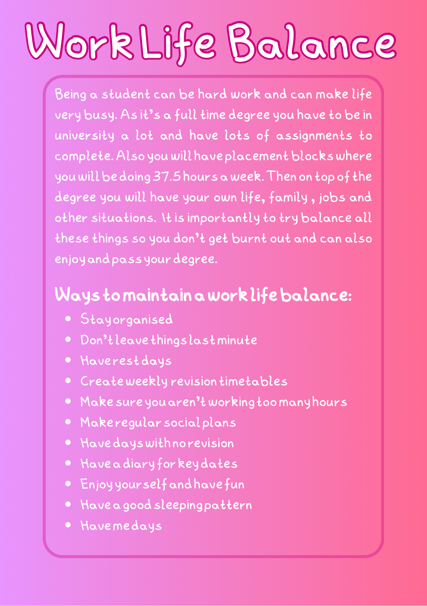 Student Nurse Handbook